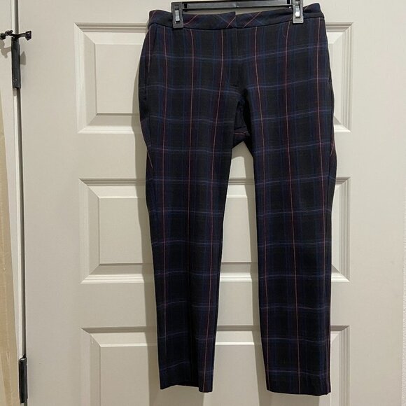 J. Jill Pants - J. Jill Bi-Stretch Premium Plaid Pull Up/On Pants Size 6
